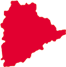 Map of the Indian Telangana State