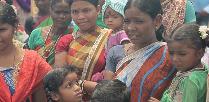 Indian women and children