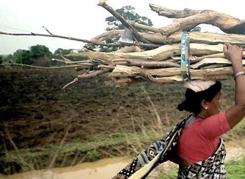 Indian women and children