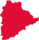 Map of the Indian Telangana State