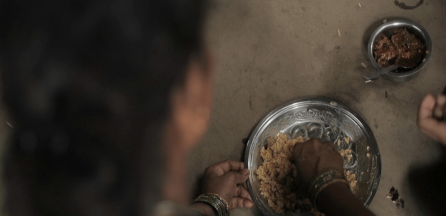 Plate of Indian food